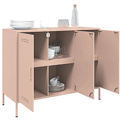 Acheter vidaXL Buffet rose 100,5x39x79 cm acier