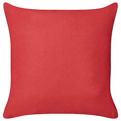 Acheter Beliani Lot de 2 coussins BORONIA Coton 45 x 45 cm À rayure Rouge