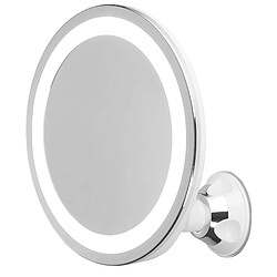 Miroir Maquillage avec Lumière LED 2 Intensités Grossissement 5X, Rotation 360°, , Argent, Adler, AD2168 pas cher