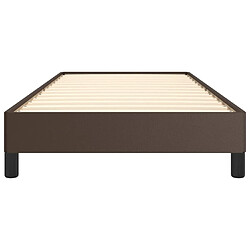 Acheter vidaXL Cadre de lit sans matelas marron 90x190 cm similicuir