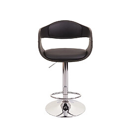 Avis Mendler Tabouret de bar HWC-A47b, chaise de bar tabouret de comptoir, design rétro, bois simili cuir ~ noir