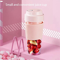 Universal Blender portable verre à jus de fruit mini mélangeur de voyage personnel sans fil smoothie fabricant Blender milkshake 300ml | presse-agrumes (bleu)