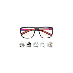 Lunettes Gaming anti rayons bleus Subsonic Raiden Noir et rouge