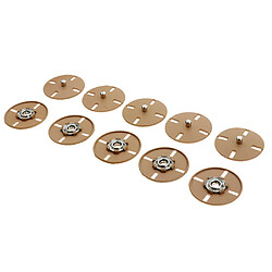 5 pièces en métal à coudre sur boutons à pression boutons pression bouton pression 21mm marron