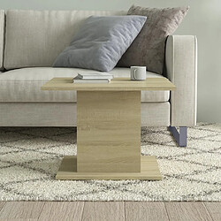 Acheter Maison Chic Tabls basse,Table Console pour salon Chêne Sonoma 55,5x55,5x40 cm Aggloméré -MN82204