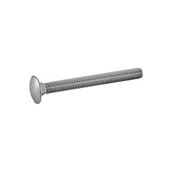 Vis à métaux Acton tête ronde collet carré inox A2 DIN 603