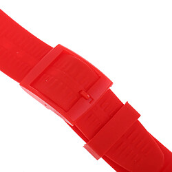 Acheter Bracelets de montre en caoutchouc de silicone de 19 mm imperméables rouge