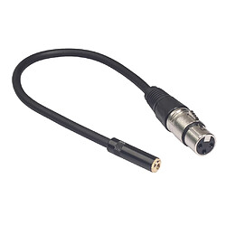 rca / xlr femelle vers xlr male xlr adaptateur câble audio casque ligne 30cm b pas cher