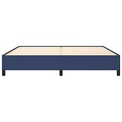 Maison Chic Lit adulte - Lit simple Cadre de lit,Structure du lit Contemporain Bleu 200x200 cm Tissu -MN12466 pas cher