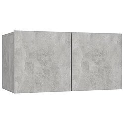 Acheter Maison Chic Ensemble de meubles TV 3 pcs | Banc TV Moderne pour salon | Meuble de Rangement - Gris béton Aggloméré -MN30930