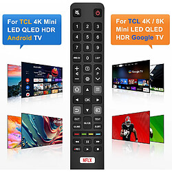 Avis SANAG Telecommande-Pour-Tcl-Smart-Tv, Universelle Telecommande Pour Tcl Smart Tv Google/Android