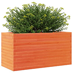 Avis vidaXL Jardinière cire marron 90x40x46 cm bois de pin massif