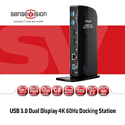 Club 3D CLUB3D USB 3.0 Dual Display 4K60Hz Docking Station