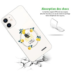 Avis Coque iPhone 12 mini souple transparente Jamais pressée Motif Ecriture Tendance Evetane