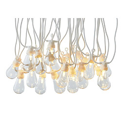 Vente-Unique Guirlande lumineuse guinguette RUBEN - PVC - 20 ampoules - blanc - 14,5m de longueur