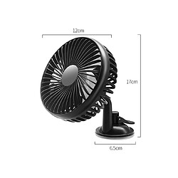 YP Select Ventilateur électrique de véhicule Usb Chargeur de ventouse pour véhicule - Ventouse noir pas cher