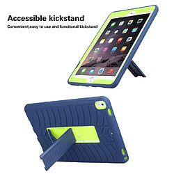 Coque en TPU + silicone antichute, hybride avec béquille bleu marine/jaune pour votre Apple iPad Pro 10.5 pouces (2017)/Air 10.5 pouces (2019)