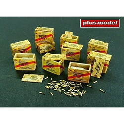 US ammunition boxes with cartons of charges - 1:48e - Plus model