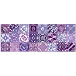 Alter Tapis de cuisine, 100% Made in Italy, Tapis antitache avec impression numérique, Tapis antidérapant et lavable, Modèle Bejide, 140x52 cm