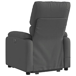 Acheter Maison Chic Fauteuil Relax pour salon, Fauteuil de massage inclinable Gris foncé Tissu -GKD38348