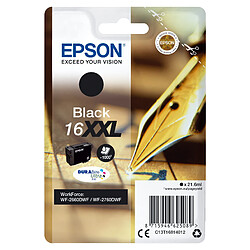 Epson cartouche noire 16XXL WF2660DWF 16XXL cartouche dencre noir tres haute capacite 1.000 pages 1-pack blister avec alarme