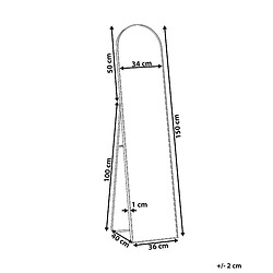 Avis Beliani Miroir sur pied BAGNOLET 150 cm Noir