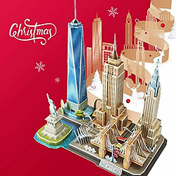 cubicFun Puzzles 3D pour enfants de 8 A 10 ans New York cityline, Arts and crafts for Kids 8-12 US Architecture Building, STEM Projects for Kids 8-12 collection gift, 123 piAces