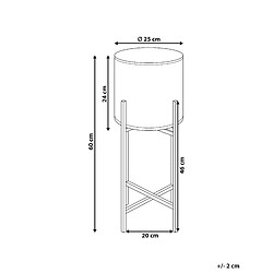 Avis Beliani Cache-pot FALLOPIA Métal 25 cm