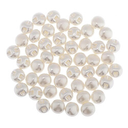 Boutons Blanc Perle Boutons en Plastique DIY pas cher