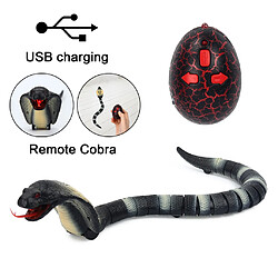 Acheter 17 '' réaliste télécommande infrarouge serpent cobra jouet pour enfant - blanc noir