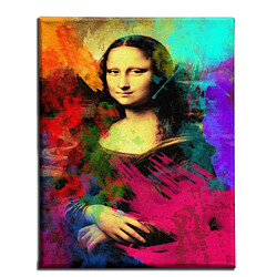 EPIKASA Impression sur Toile Mona Lisa, Multicouleur, Polyester, 45x3x70 cm