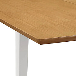 Acheter vidaXL Table à manger extensible Blanc (80-120)x80x74 cm MDF