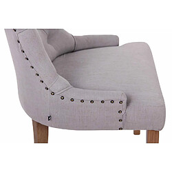 Decoshop26 Lot de 2 chaises de salle à manger avec boutons décoratives assise en tissu gris 10_0001524 pas cher