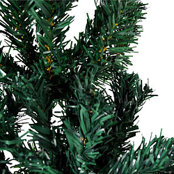 Avis vidaXL Demi sapin de Noël artificiel mince avec support Vert 210 cm