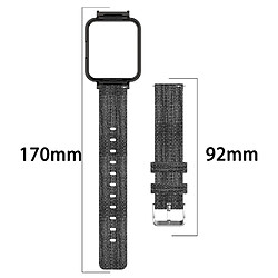 Bracelet en nylon toile respirante, gris pour votre Xiaomi Redmi Watch 2