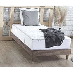 Idliterie Ensemble Matelas Ressorts + Mémoire de forme ODYSSEE Sommier en Kit