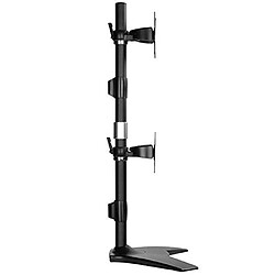 Acheter SilverStone SST-ARM24BS - Vertical Twin Double ARM LCD LED support de montage d'écran pour bureau, écrans jusqu'à 24 pouces, s'incline & pivote Inclinaison 20Pivotement 20Rotation 360, noir