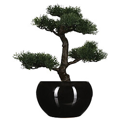 Atmosphera, Createur D'Interieur Bonsaï artificiel avec pot - H. 36 cm - Noir