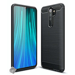 Htdmobiles Coque silicone gel carbone pour Xiaomi Redmi Note 8 Pro + film ecran - NOIR