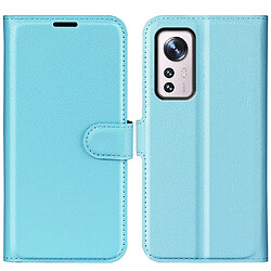 Etui en PU texture litchi bleu pour votre Xiaomi 12/12X