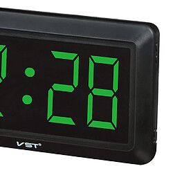 Avis 4 '' grand led affichage numérique horloge de bureau horloge murale horloges eu plug vert