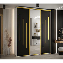 Abiks Meble Armoire DAVOS 9 À Portes Coulissantes 235,2/190/45 3 Portes