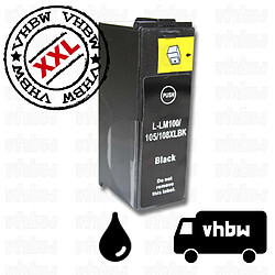 Vhbw Cartouche d'encre, noir, 19ml, remplace LEXMARK 100 / 100XL / 100XLA / 100 XL / 100 XLA / 14N1068E