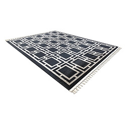 Acheter RUGSX Tapis AMOUR 53078B noir - Géométrique, lignes moderne, élégant 78x300 cm