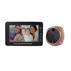 Wewoo Interphone vidéo Visiophone 4,3 pouces écran tactile 3.0MP caméra intelligente sonnette, carte TF de soutien 32 Go Max et détection de mouvement vision nocturne infrarouge