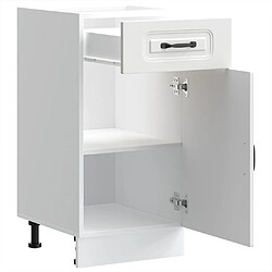 Acheter vidaXL Armoire de cuisine Kalmar blanc bois d'ingénierie