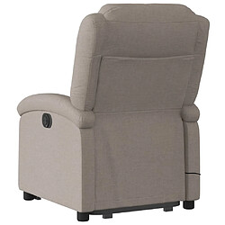 Acheter Maison Chic Fauteuil Relax pour salon, Fauteuil inclinable de massage électrique Taupe Tissu -GKD78360