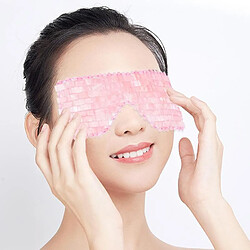 Universal Jade naturel couche yeux patch yeux masseur yeux outils refroidissement relief fatigue yeux rideaux masque de sommeil relaxation yeux massage pierre | Appareil de beauté à la maison (rose)