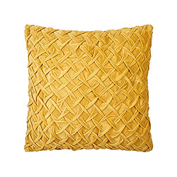 Beliani Coussin CHOISYA Coton 45 x 45 cm Unicolore Jaune