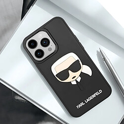 Acheter Karl Lagerfeld Coque pour iPhone 14 Pro Bi-matière Bords Rehaussés Noir